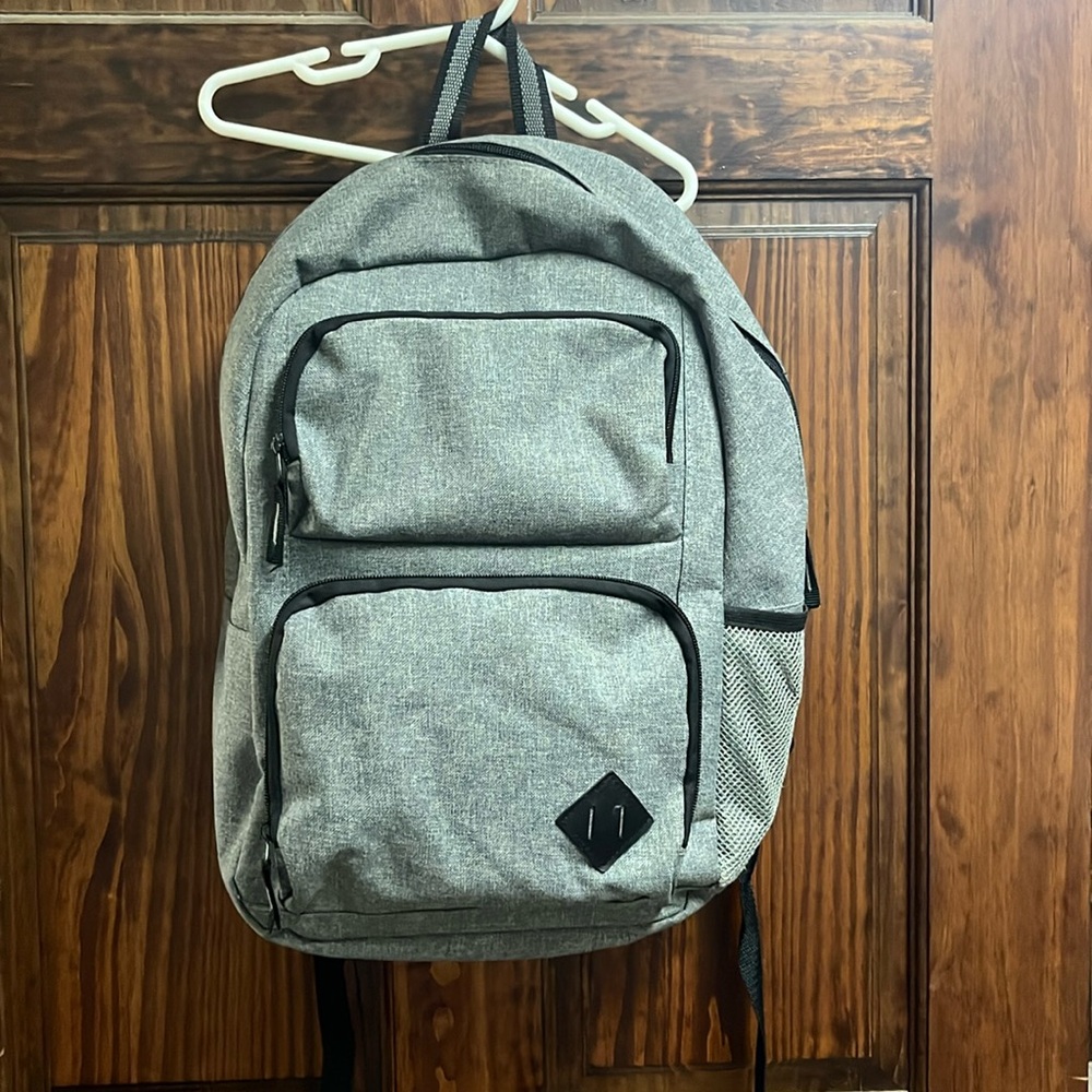 Grey computer bag